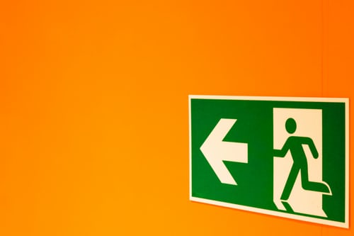 emergency plan image of exit sign